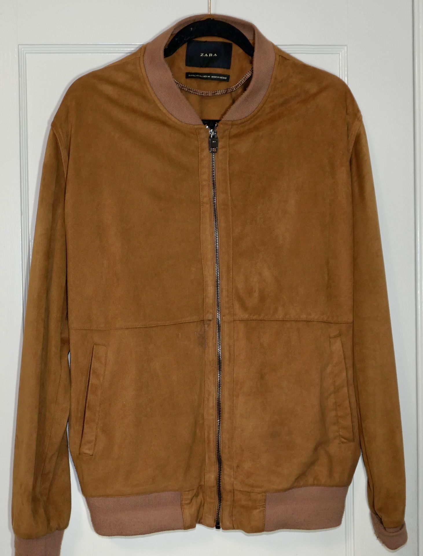 Zara Bomber Suede Jacket