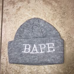 Gray Bape Beanie 