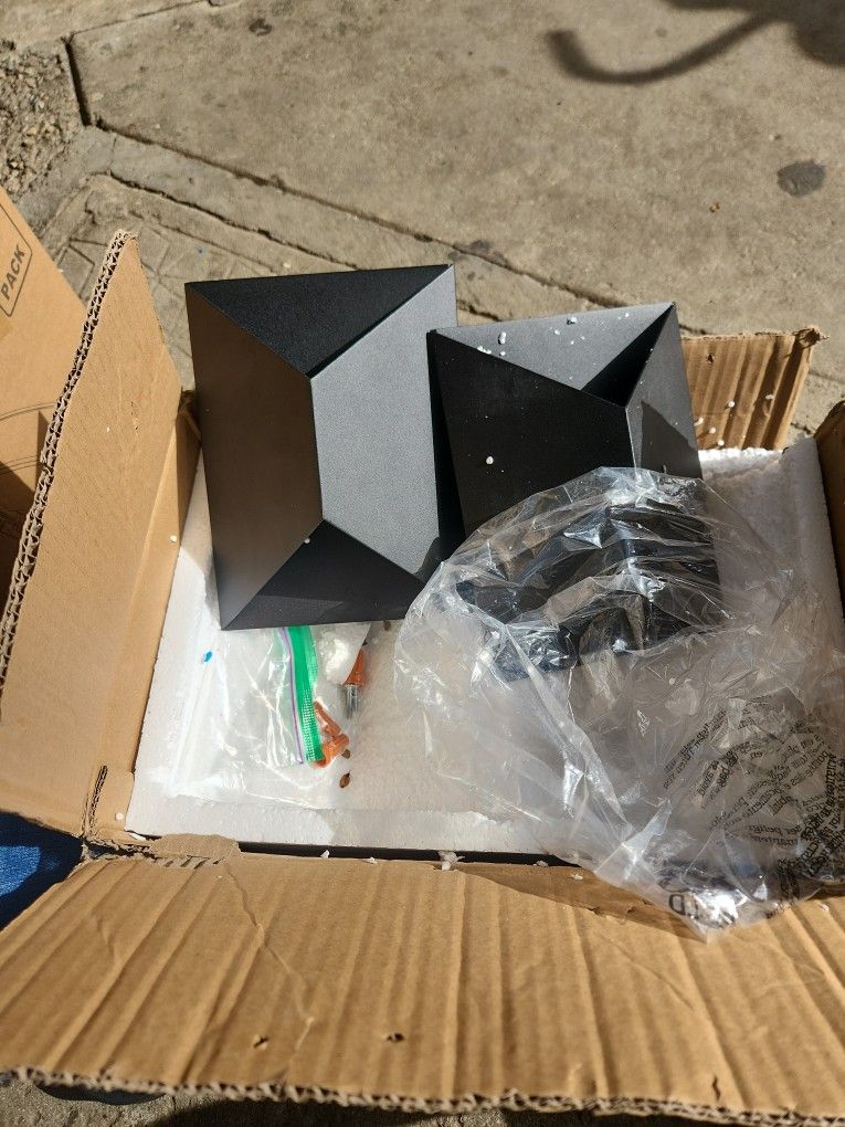 -Pack Modern Outdoor Wall Lights, Black LED Outdoor Wall Lights, Dimmable, 10W, 3000K, Patio Porch Lights, Wall Mounted, Outdoor Wall Sconces