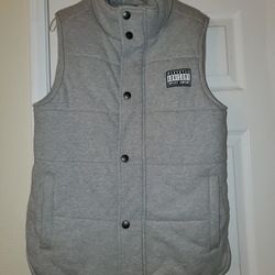 Advisory Puffer Vest Men Size S Gray