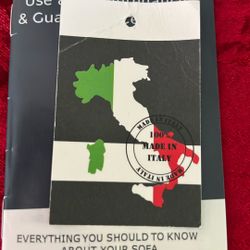 Italian Leather Sofa Off White Measurements: 82L*36D*32H