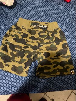 bape camo shorts