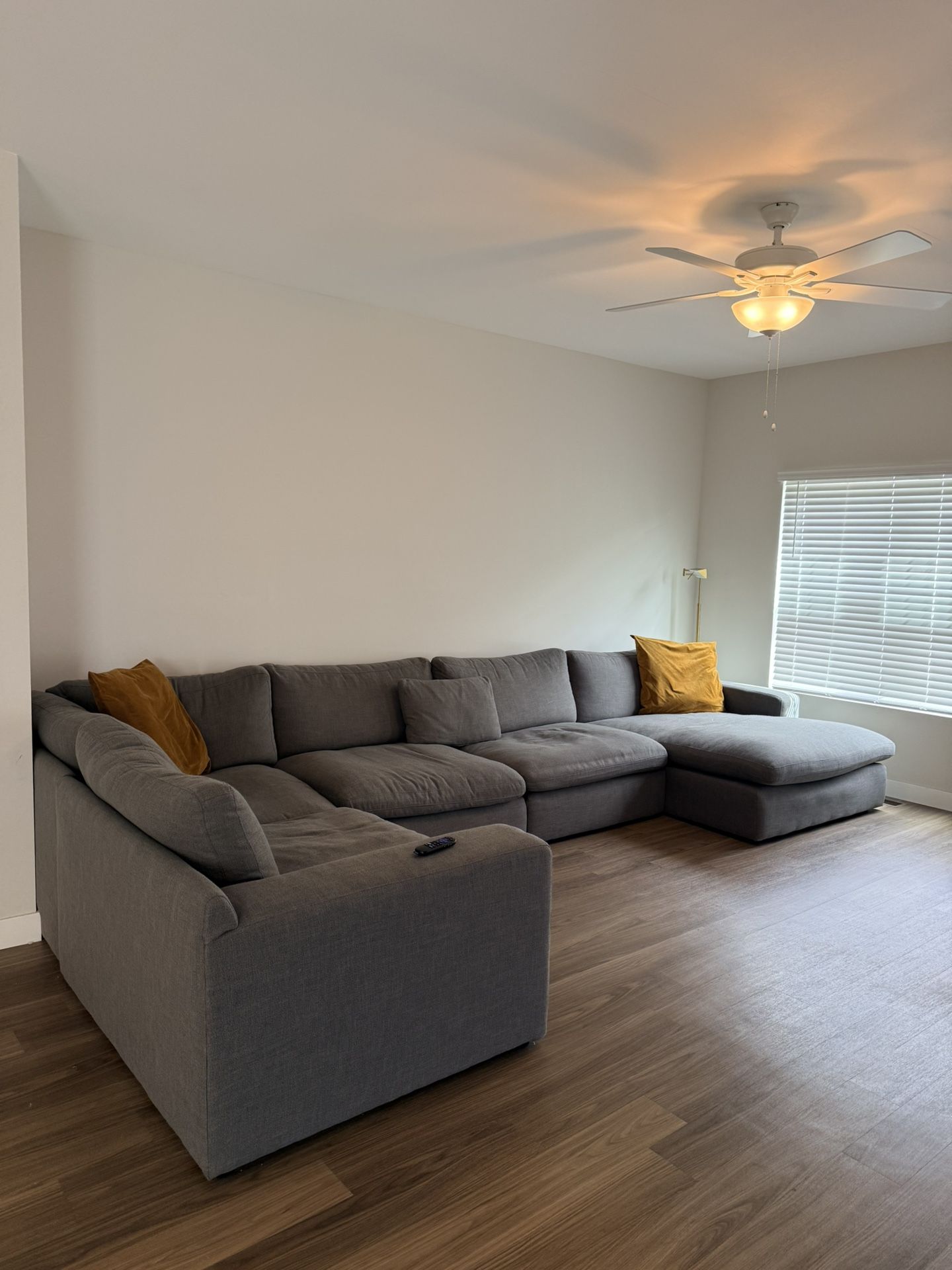 Sectional couch - gray