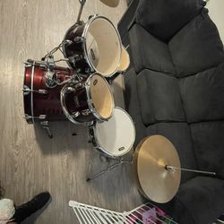 Mapex Rebel 5 Piece Junior Complete Drum Set Via
