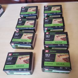 8 Boxes Of Galvanized 3" Nails