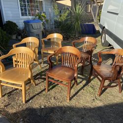 Antique Bankers Chairs Need Refinishing 6
