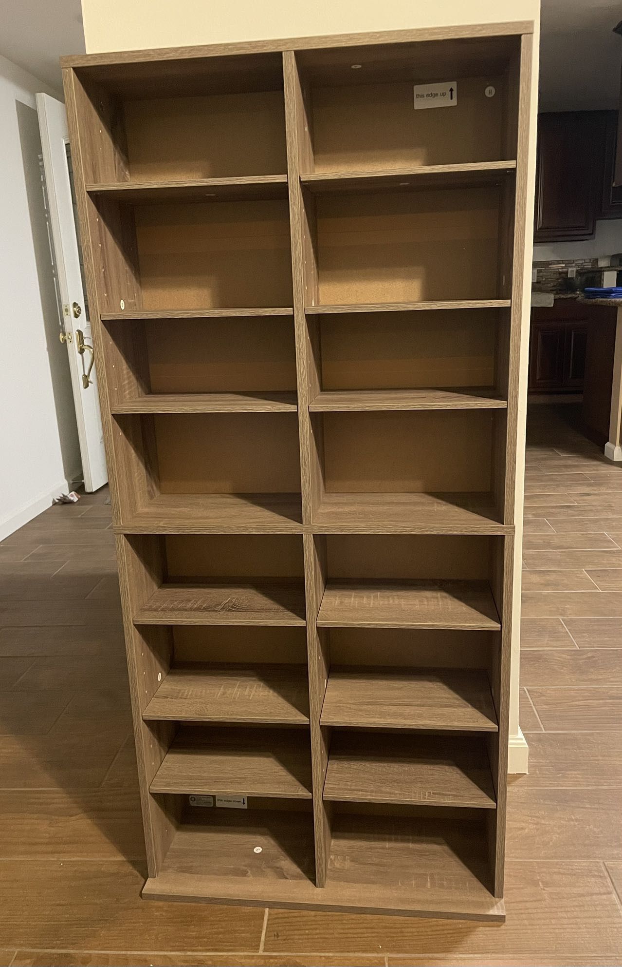Atlantic 25"x54" Henley Adjustable Wood Media Storage Shelf Bookcase