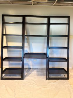 Crate and Barrel Sloane Leaning Desk and Bookcases