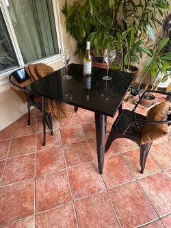 Metal Table and Chairs