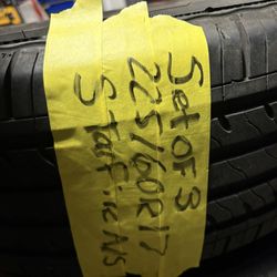 3 tires Starfire A/S 225/60R17 $125