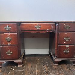 Antique Dresser And Beauty Desk