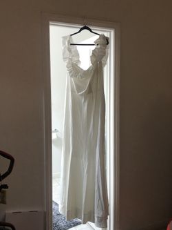 White Off The Shoulder Mermaid Dress
