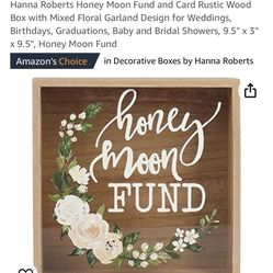 Honey Moon Fund Collection Box Wedding 