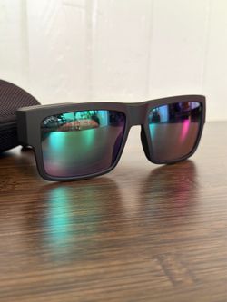 Spy+ Optics Cyrus Happy technology matte black frame polarize multi color mirror lenses