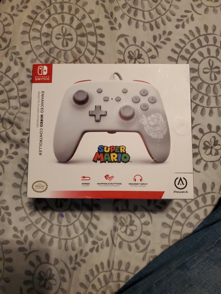 Nintendo Switch Enhanced Wired Controller Super Mario