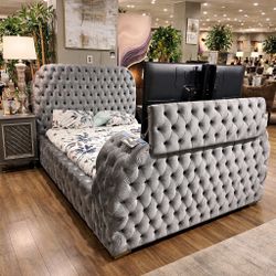 😴💤NEW!! Fireplace LED Screen Bed Frame TV Lift mount STILL IN BOX!💤😴