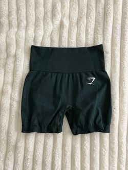 Gymshark Dark Green Seamless Workout Shorts