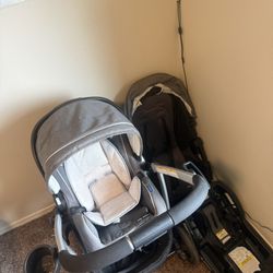 Carriola  Porta Bebé Y Base Para El Carro 