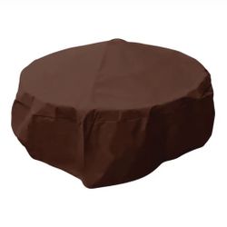 Firepit Cover Round Brown