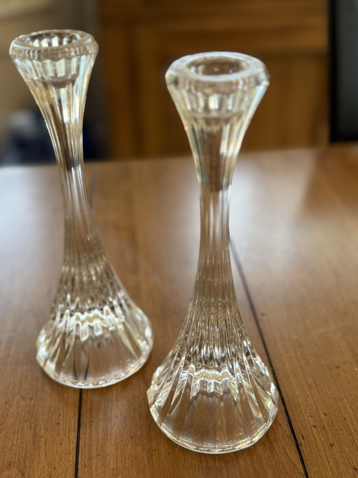 Vintage Pair Of Mikasa Park Lane 8” Single Light Candlesticks