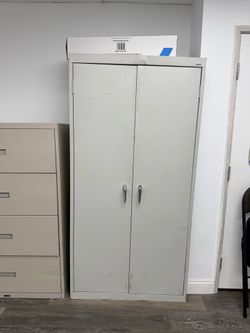 Grey Metal Cabinet
