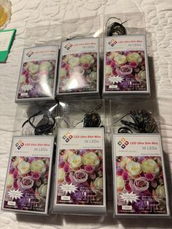 6 BOXES RED BATTERY OPERATED LED FAIRY STRING LIGHTS