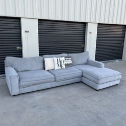 Large Gray Sectional Couch. Delivery Available!