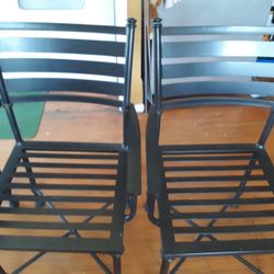 Metal chairs really heavy will last u for ever use in or out side 4 of theam