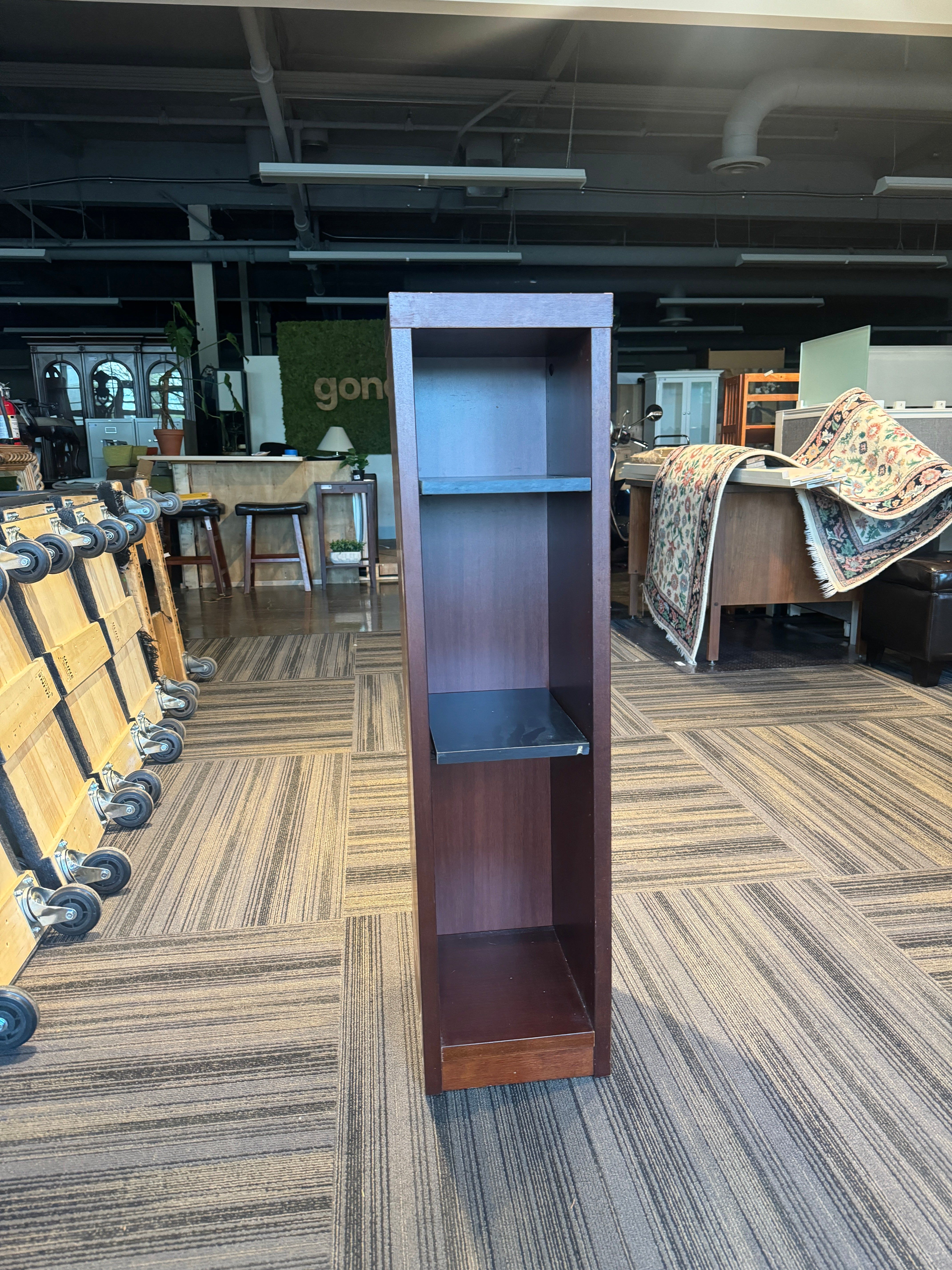 2 Tier Narrow Bookshelf