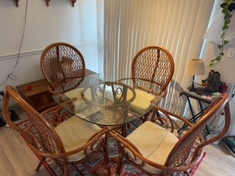 Glass Table and Chairs