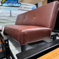 Light Cherry Futon Sofa Bed 