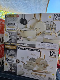 White Diamond 12 piece cookware