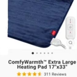 Comfy Temp -Extra Large Heating pad - Retail: $39.99 (wrapped In Plastic Inside Box) New— $12 Each - Grey