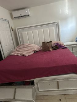 King Size Bed frame And Mattress 