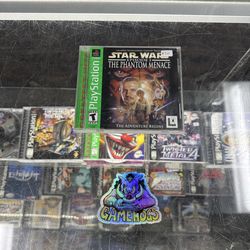Star Wars Phantom Menace Ps1 $20 Gamehogs 11am-7pm