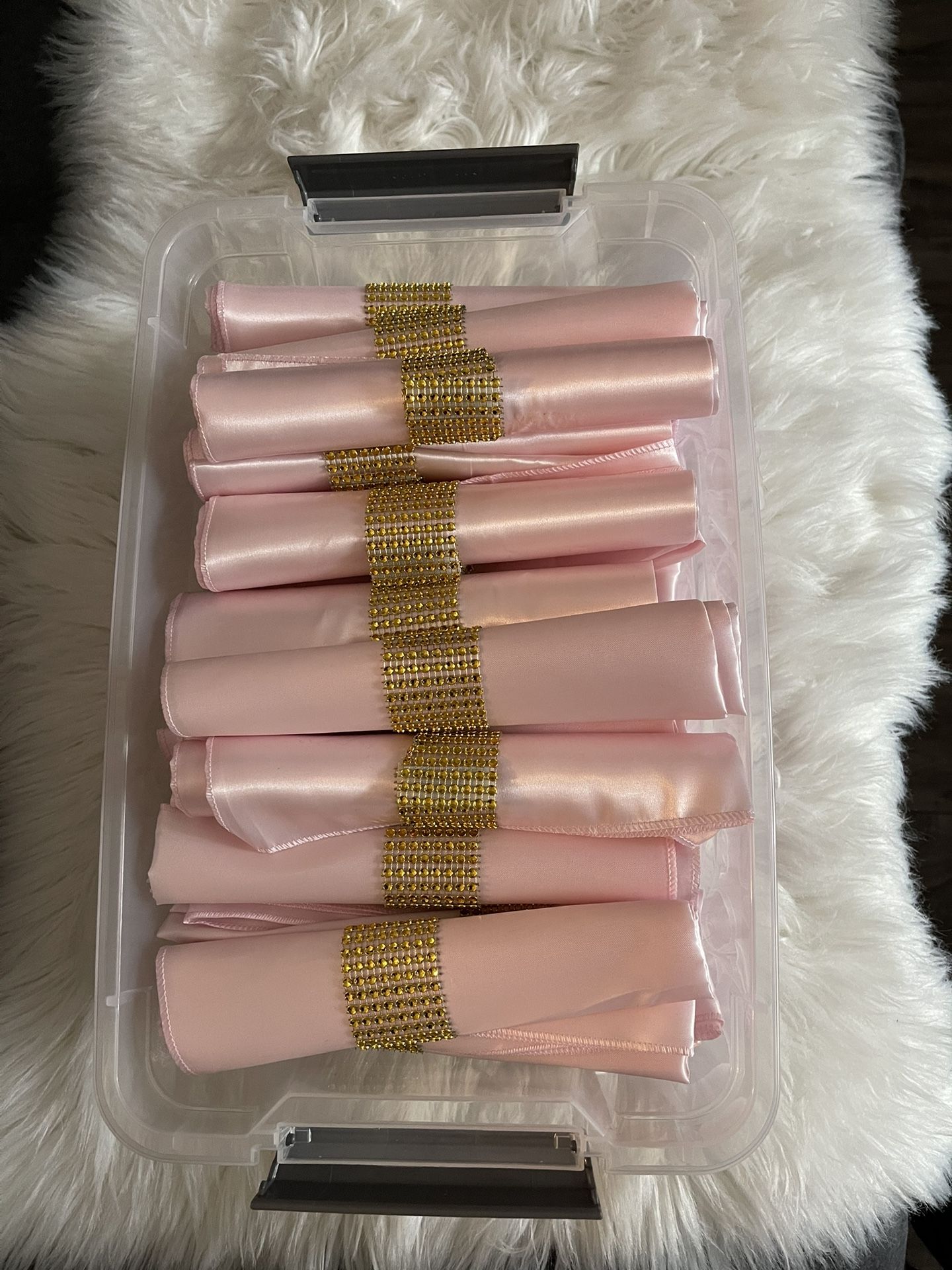 Pink Event/Party Napkins - Soft Satin