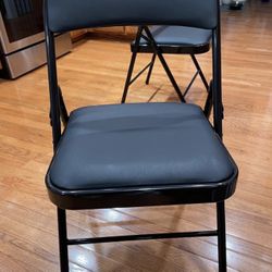Foldable Chairs With Cushion Seat Set Of 4 