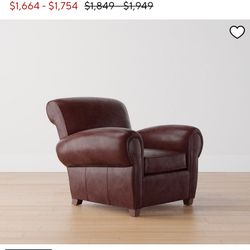 Top Grain Italian Leather Sofa Chair