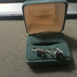 Sterling Silver Black Lab Earrings 8mm Sterling Silver