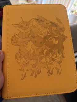 Custom Engraved evee binder 4 Pocket