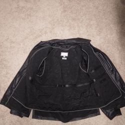 Wilson Thinsulate Men's Leather Jacket. Black Size Large.