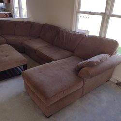 Large comfy sofa.