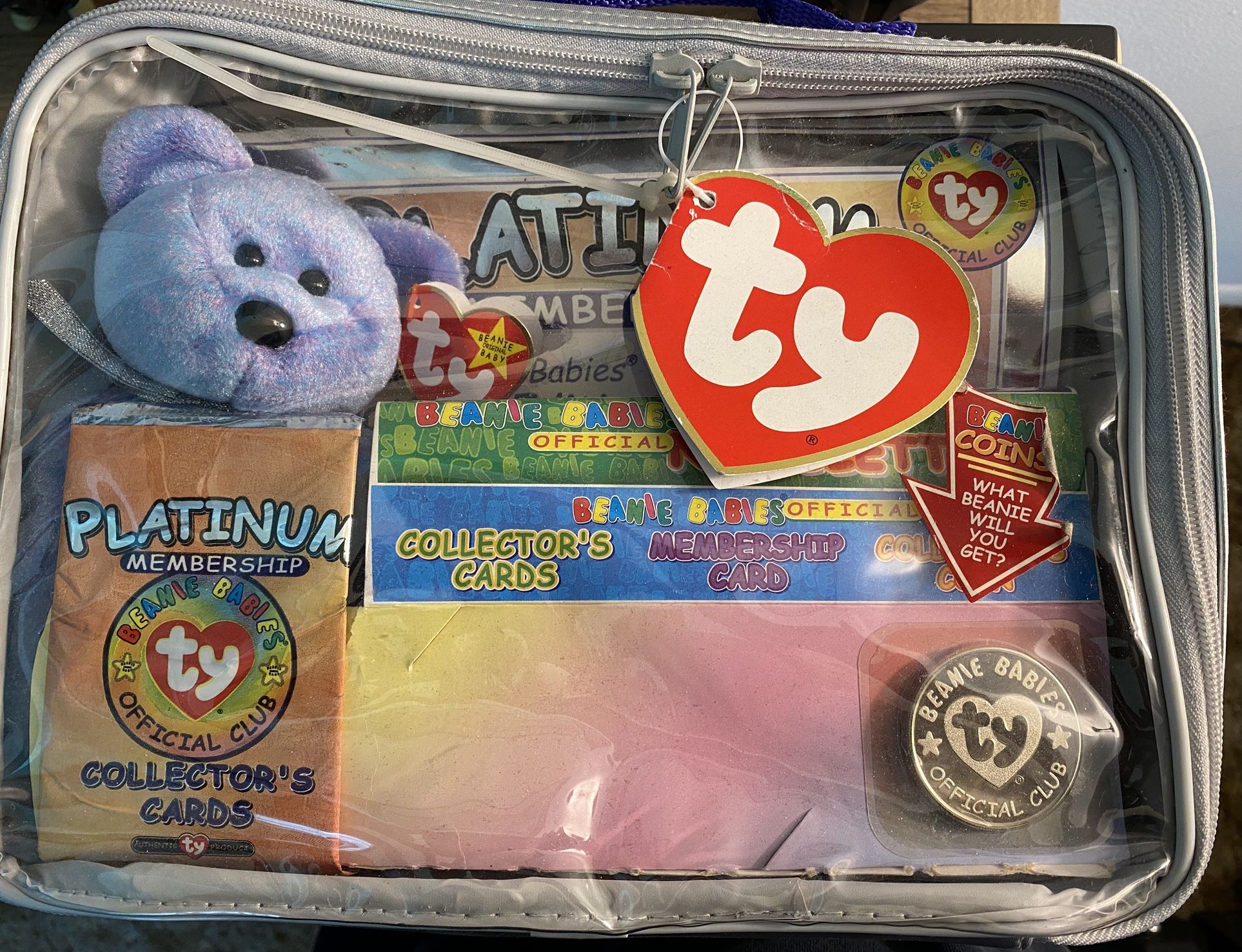 1999 TY PLATINUM BEANIE BABIES COLLECTIBLE SET
