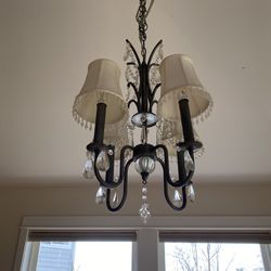 Brushed Pewter Chandelier