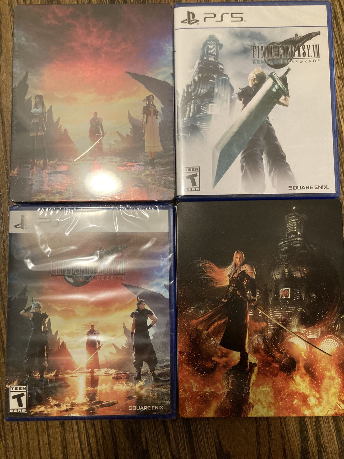 Final Fantasy 7 Remake Intergrade Rebirth Steel Book Ps5 Games Action RPG Vii X