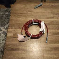 Airless sprayer hose with whip.