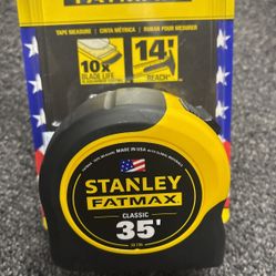 Stanley 35’ Fatmax Measuring Tape. .Will Not Less. Compare Retail With Tax Approximately $39.00