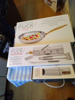 Wolfgang Puck Kitchen Set – Skillet, BBQ Tools & Mill