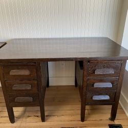 Antique Wood Desk 