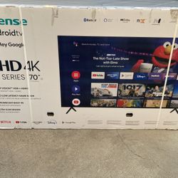 70” Inch Hisense Smart Android UHDTV 4K 